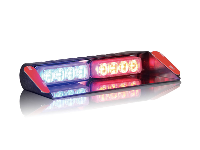 Extend Bracket for Firefighter Police Vehicles Trucks Tricolor Visor Lights Emergency Strobe Lights Multicolor Warning Flashing Interior Windshield with Wireless Remote Control 